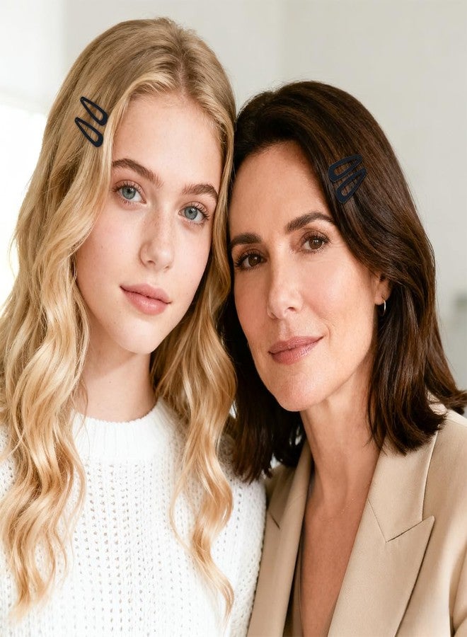 ايلان مجموعة إيلان من 50 قطعة من مشابك الشعر على شكل قطرة ماء للنساء والفتيات، مشابك شعر لطيفة للنساء، إكسسوارات للشعر الناعم والخفيف (أسود) - Image 5